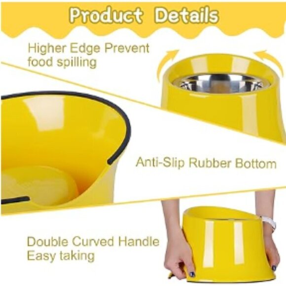 SUPER DESIGN ELEVATED DOG BOWL RAISED DOG FEEDER - Picture 4 of 9